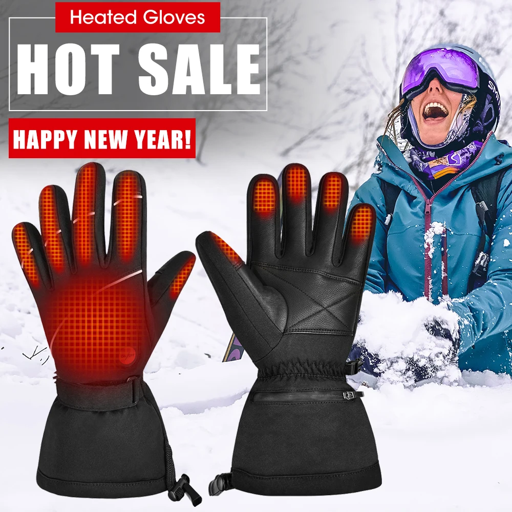 

Savior Heat Electric Heated Gloves Men Women Rechargeable Battery Skiing Gloves For Mortorcycle Riding Hiking Hunting Cycling