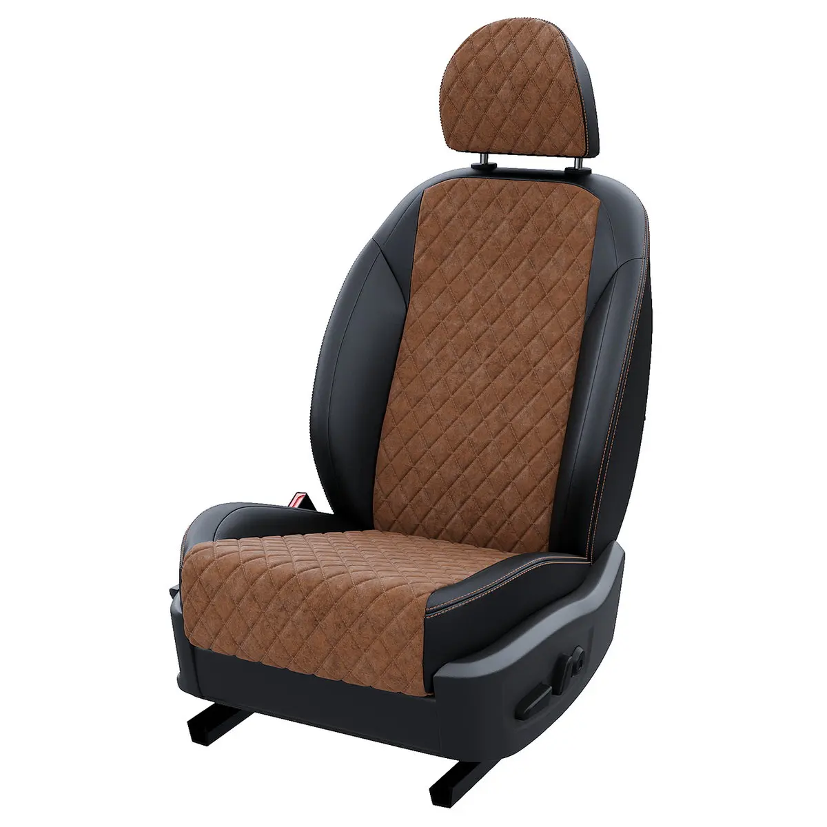 Чехлы на Тойота Вокси 3 2014-2021 Алькантара с ромбом