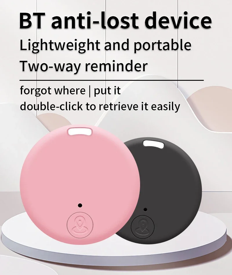 Мини-мобильный трекер TNCE с Bluetooth для защиты устройств от потери круглый домашних