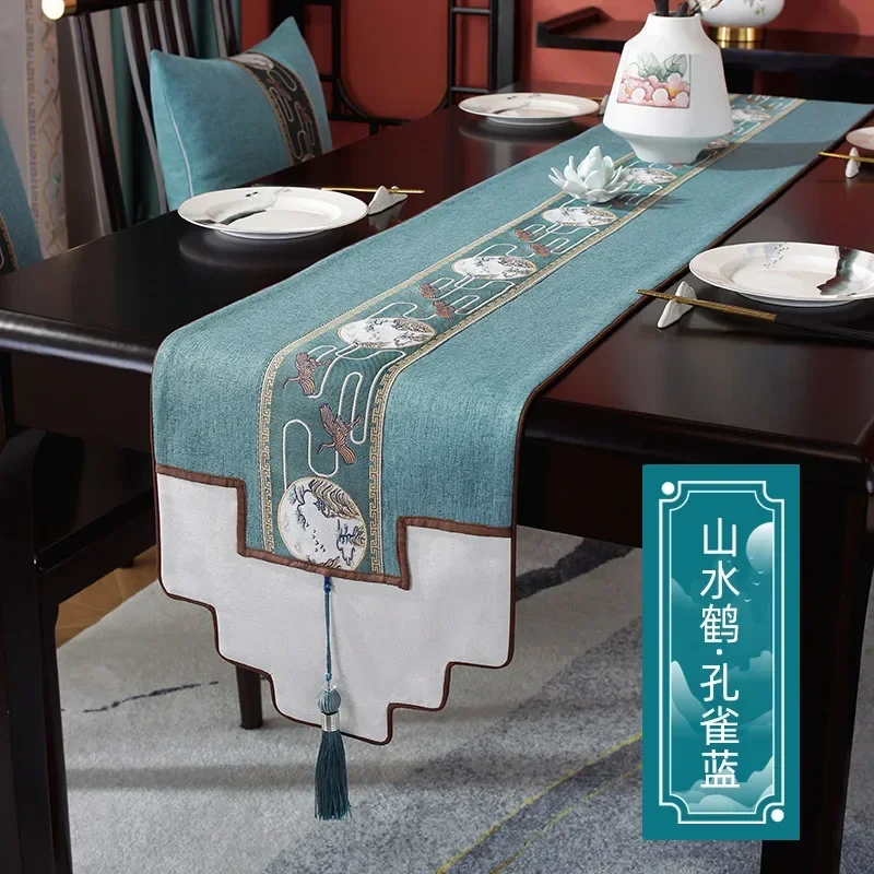Скатерть в китайском стиле роскошная Водонепроницаемая настольная дорожка из