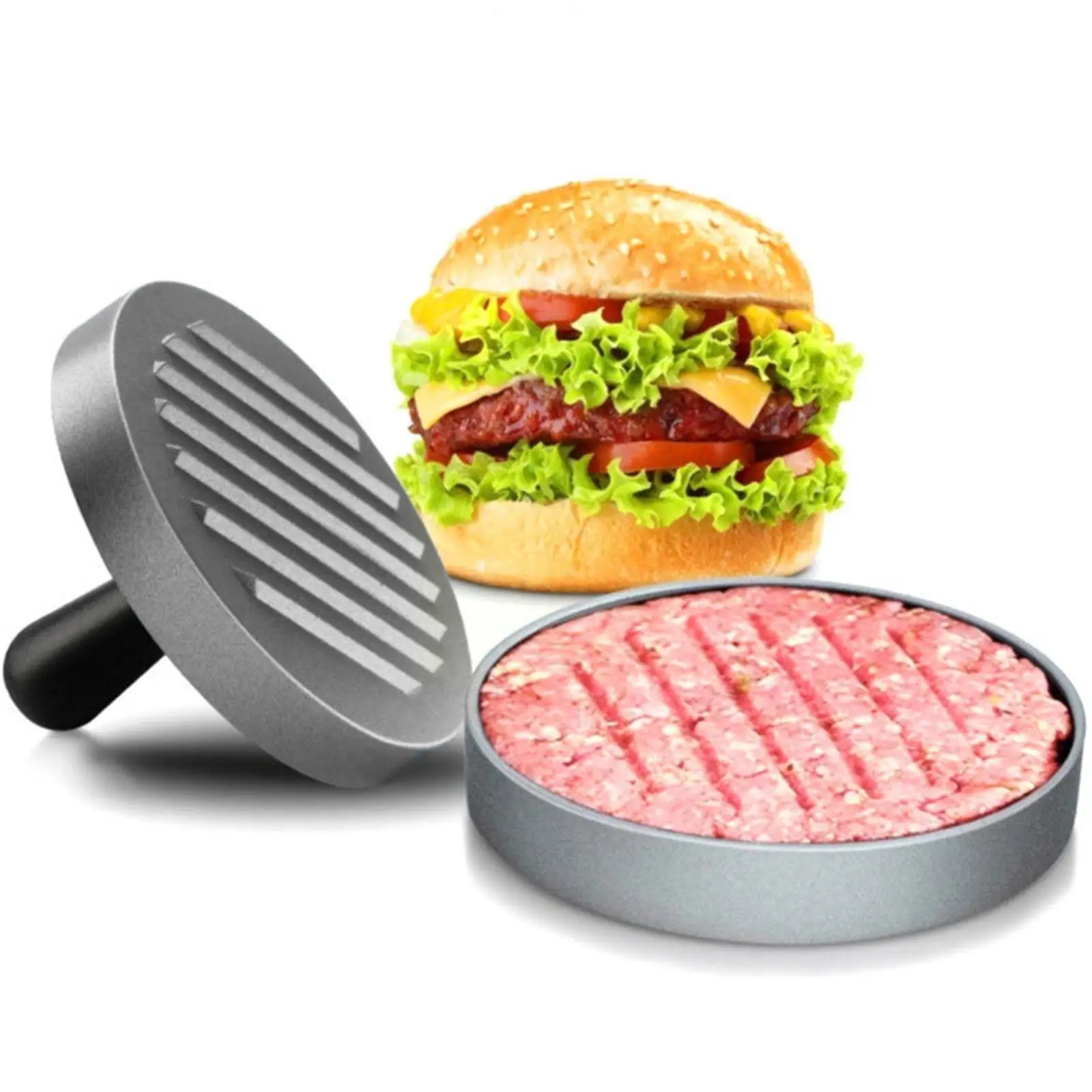 

Round Hamburger Mold Hamburger Meat Beef BBQ Burger Burger Tools Press Mould Meat Maker Kitchen Grill Patty Mold Beef R4M3