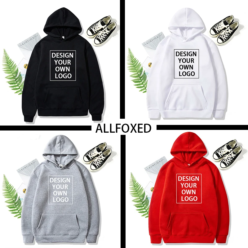 

Your OWN Design Text Picture Custom Sweatshirt Unisex DIY Anime Print Hoodies Loose Casual Hoody LOGO Clothing Sportswear