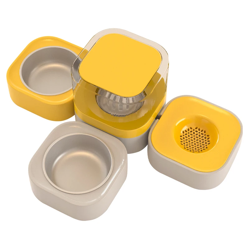 

MADDEN 3 IN 1 Pet Cats Bowl Automatic Feeder 1.8 L Dog Water Fountain Filter Double Bowl Food Feeding Container Cat Accessories