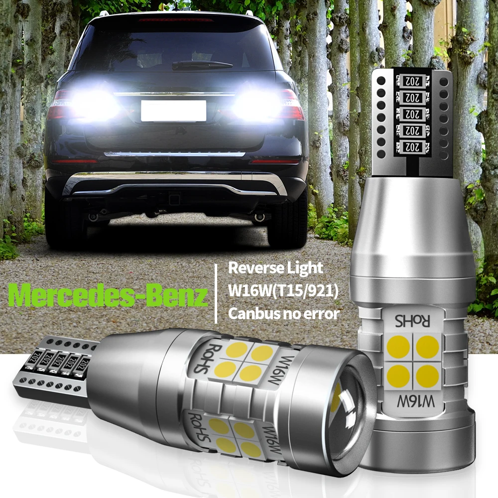 

2pcs LED Reverse Light Blub W16W T15 Canbus Backup Lamp For Mercedes Benz E M R S Class W212 A207 C207 S212 W166 W251 V251 W221