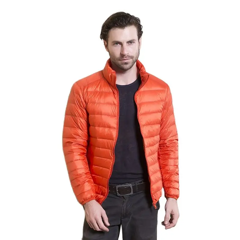 

New in New in Winter Men Puffer Jacket Ultra Light Down Jacket Men Windbreaker Feather Jacket Man Lightweight Portable Warm Coat