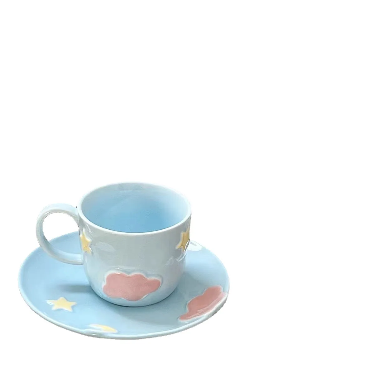 

Каваи-чашки, кофейная чашка, кружка для завтрака, кружка для чая, керамические кофейные кружки, милая дорожная посуда для напитков, кухни, ст...