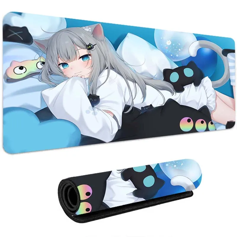 

Anime Large Mouse Pad Xxl Nekoha Shizuku Mousepad Desk Mat Office Accessories Gamer Keyboard Computer Desks Pc Cabinet Games