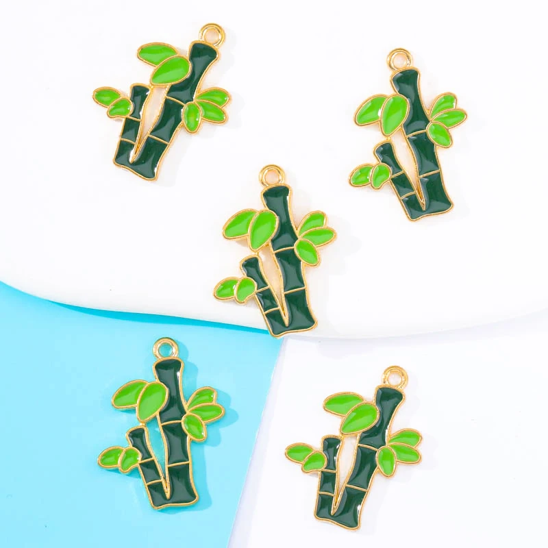 20 шт. эмалированные бамбуковые украшения для подвесок |