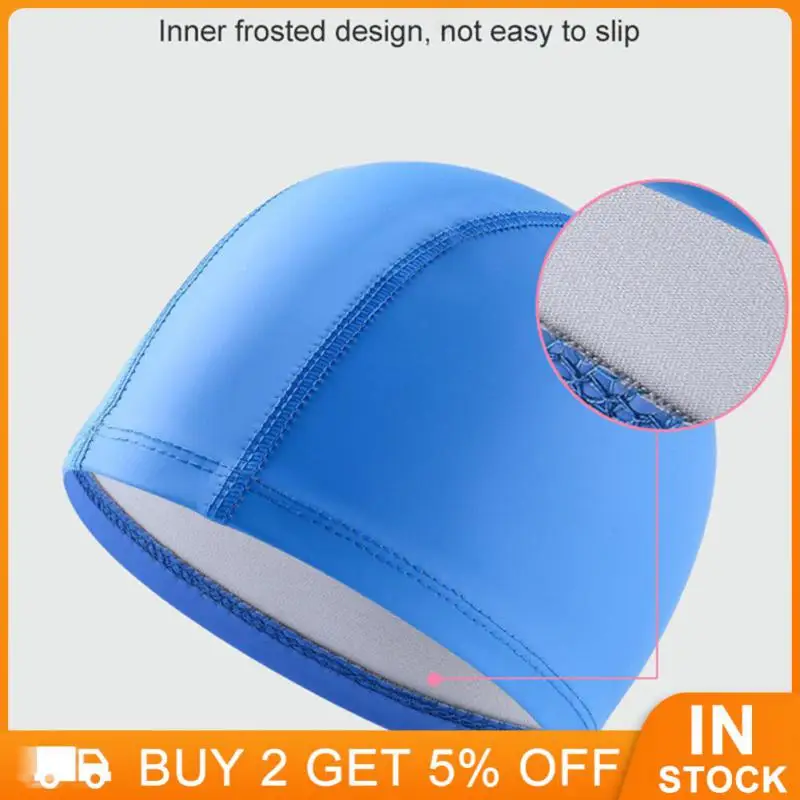 

Free Size Swimming Caps Children Adult Ear Hair Protection Elastic Practical Caps Waterproof Breathable Water Sports Caps
