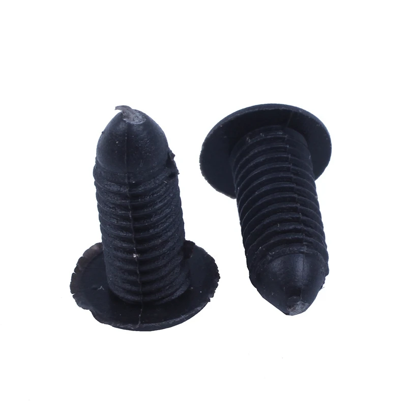 100 шт. пластиковые заклепки для бампера и крыла зажим двери отверстие 8 мм черный