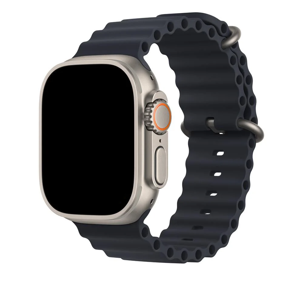 ocean band for Apple Watch Ultra Band 49mm 44mm 40mm 45mm 41mm 42mm 38mm 40 44 silicone bracelet iWatch series 7 6 3 se 8 strap