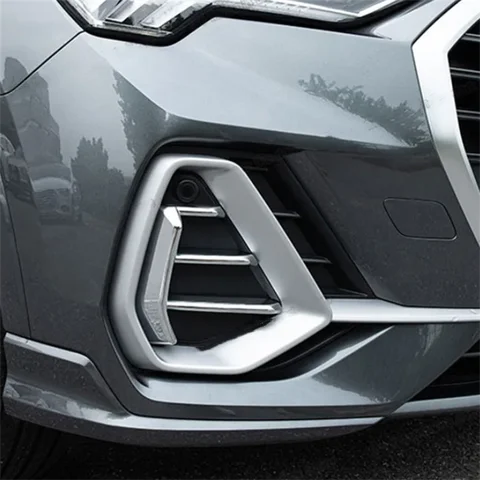 Внешние аксессуары для Audi Q3 F3 2019-2023, передние противотуманные фары, лампы, украшение для век, бровей, обшивка, Стайлинг