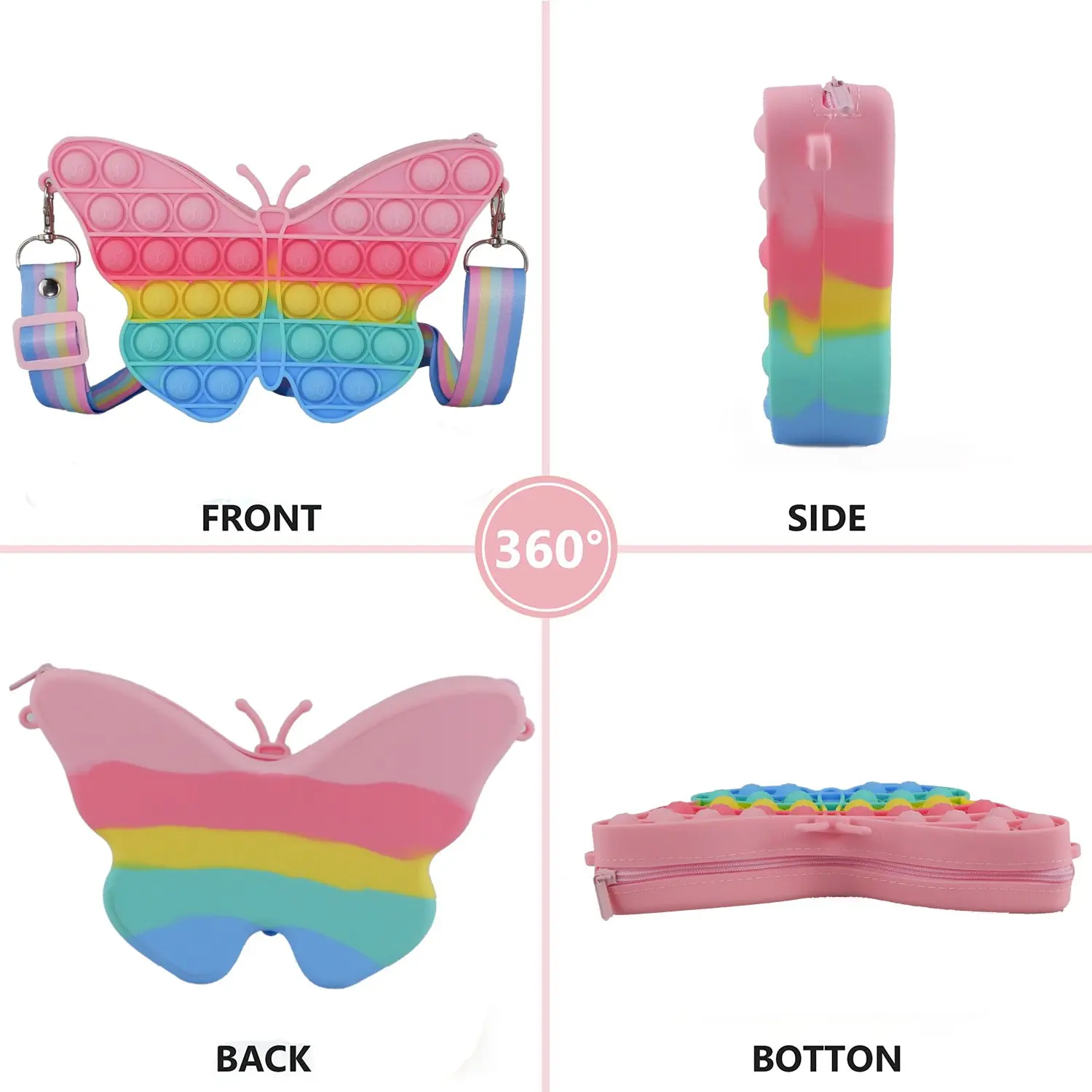 Игрушки-антистресс SYMOMOK поп на сумку простая сенсорная игрушка с затуханием