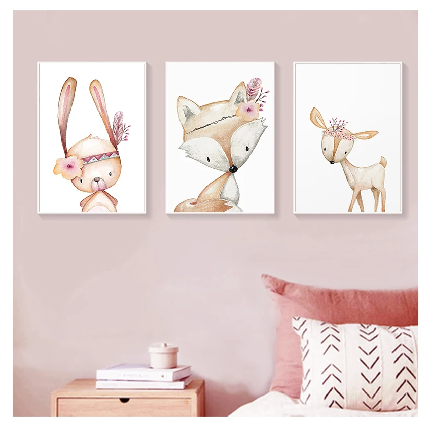 Плакаты и принты с животными настенная живопись на холсте картина для маленьких