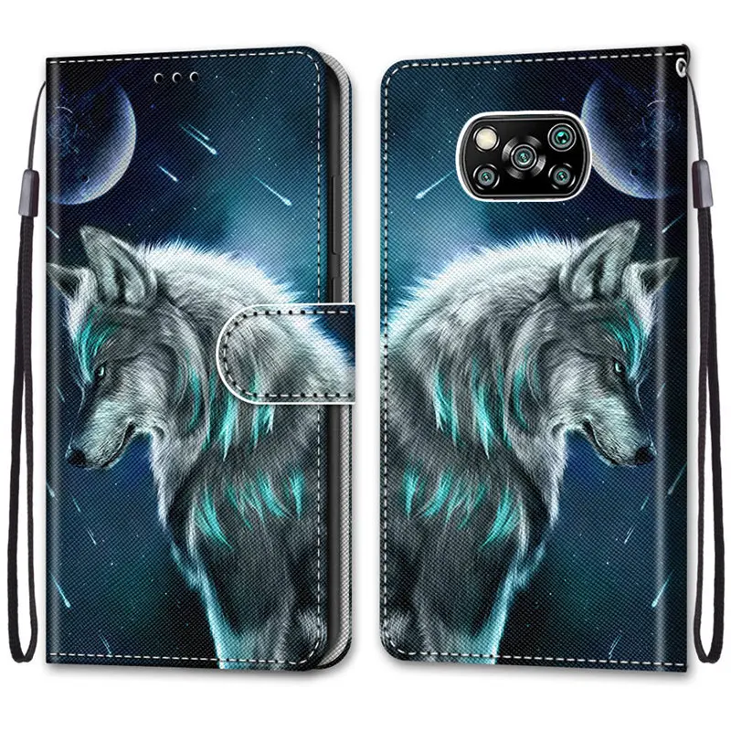Poco M5s F3 M 3 M4 X3 X4 X5 Pro 5G Flip Case for Xiaomi Poco X3 NFC Leather Wallet Case Poco X4 NFC F4 F M 3 M5 M4 X5 Pro Cover