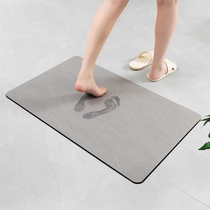 

Home Bath Mat Washable Bathroom Carpet Water Foam Absorbent Rug Toilet Floor Mat Super Absorbent Bath Mat Green Bath Mat