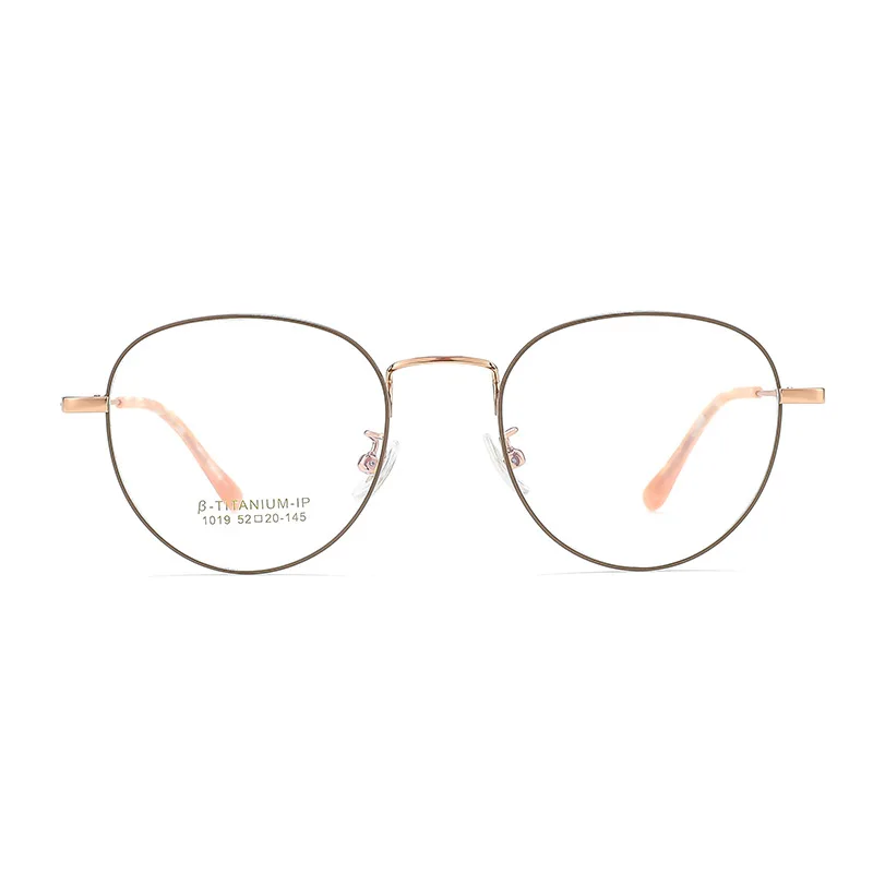 Модные Винтажные круглые очки ультратонкие титановые для близорукости