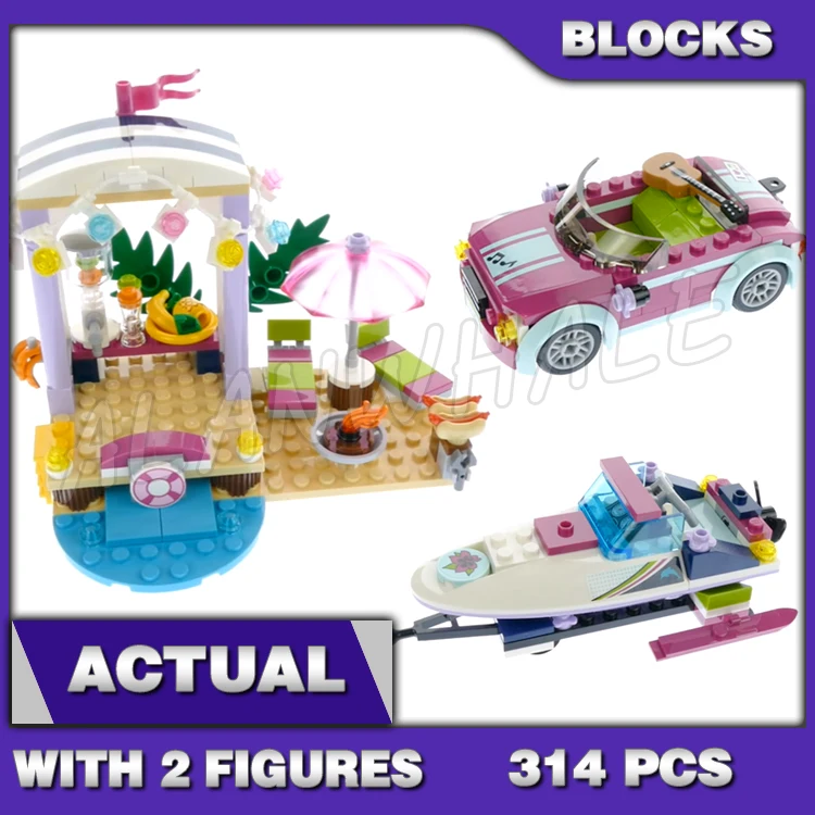 

314 шт., Детский конструктор «скоростной катер»