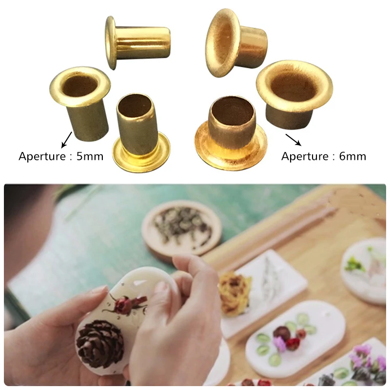 

20pcs/Set Candle Wax Buttonhole Kit Durable Metal Candle Eyelet Grommets DIY Scented Candle Tablet Handmade Supplies Accessories