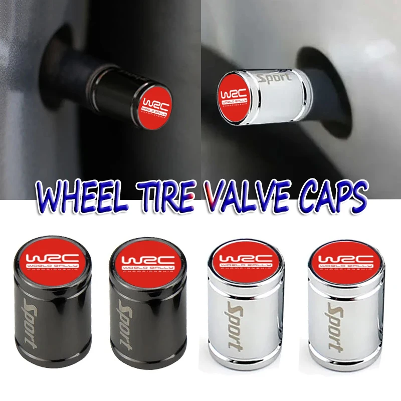 4 шт. универсальные колпачки клапанов шин WRC модные автомобильные аксессуары с