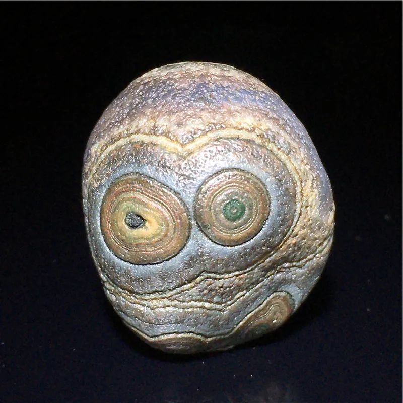 Монгольские красивые цветные рельефные оригинальные каменные бусины Alxa Gobi агат