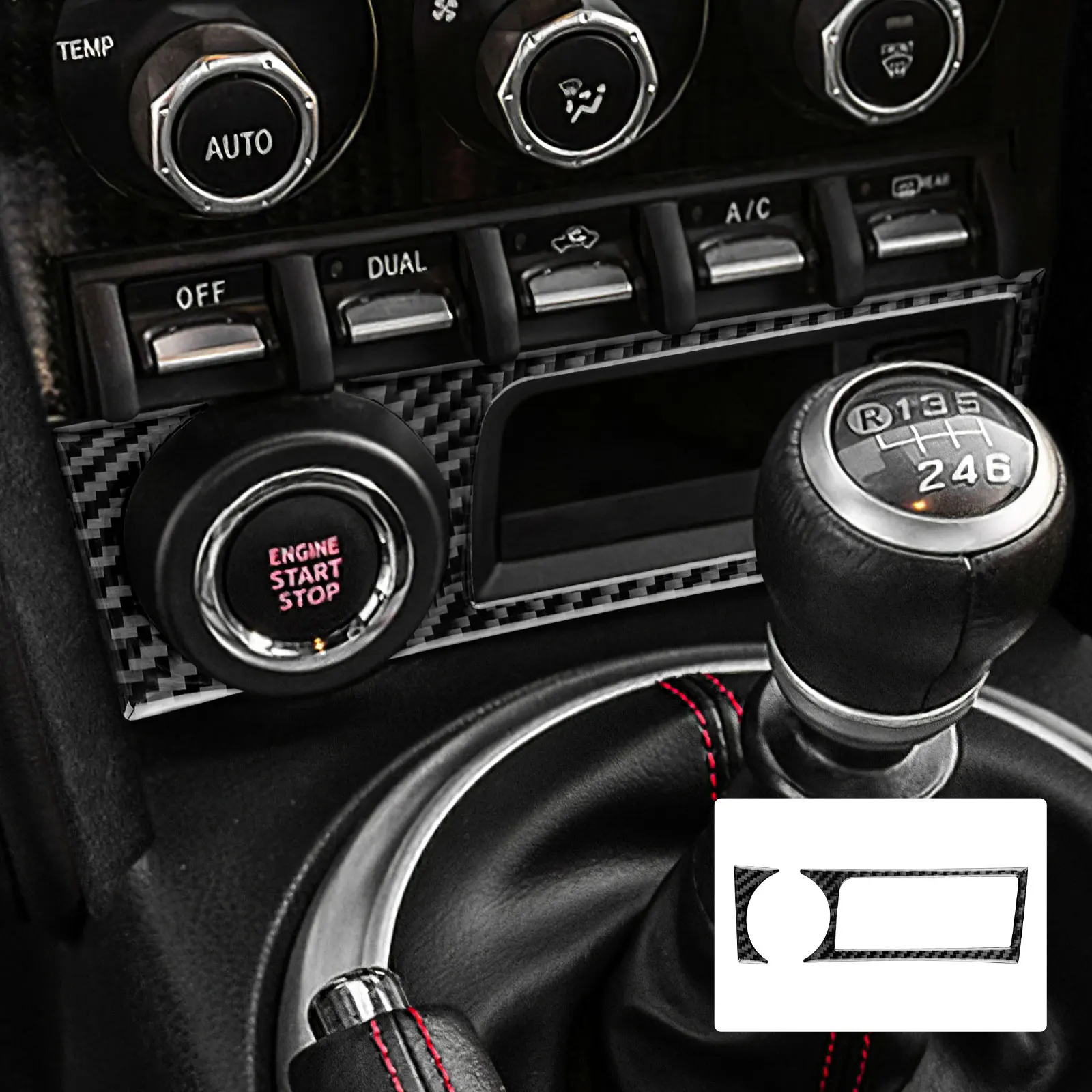 

Car Start Stop Button Frame Centra for Subaru BRZ Toyota 86 2012-2020 Accessories Interior Trim Central Ignition Device Sticker