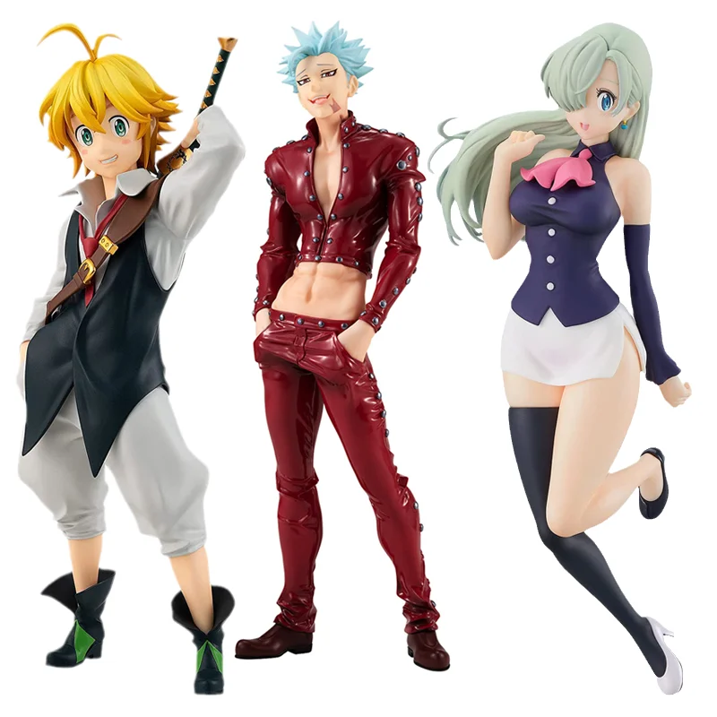 GSC GOOD SMILE Ban Meliodas Elizabeth The Seven Deadly Sins POP UP PARADE Anime Figure Action Model Figurals Brinquedos Toys Gif