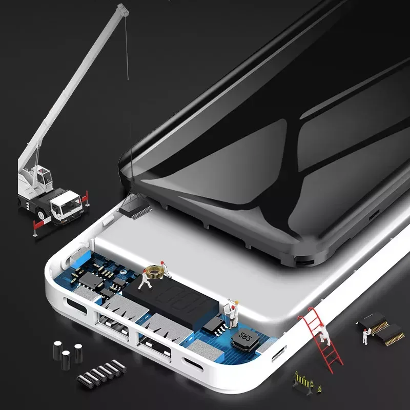 

NEW2023 30000mAh Portable Bank Fast Charger Powerbank External Battery PD Type-c Port Suitable PoverBank