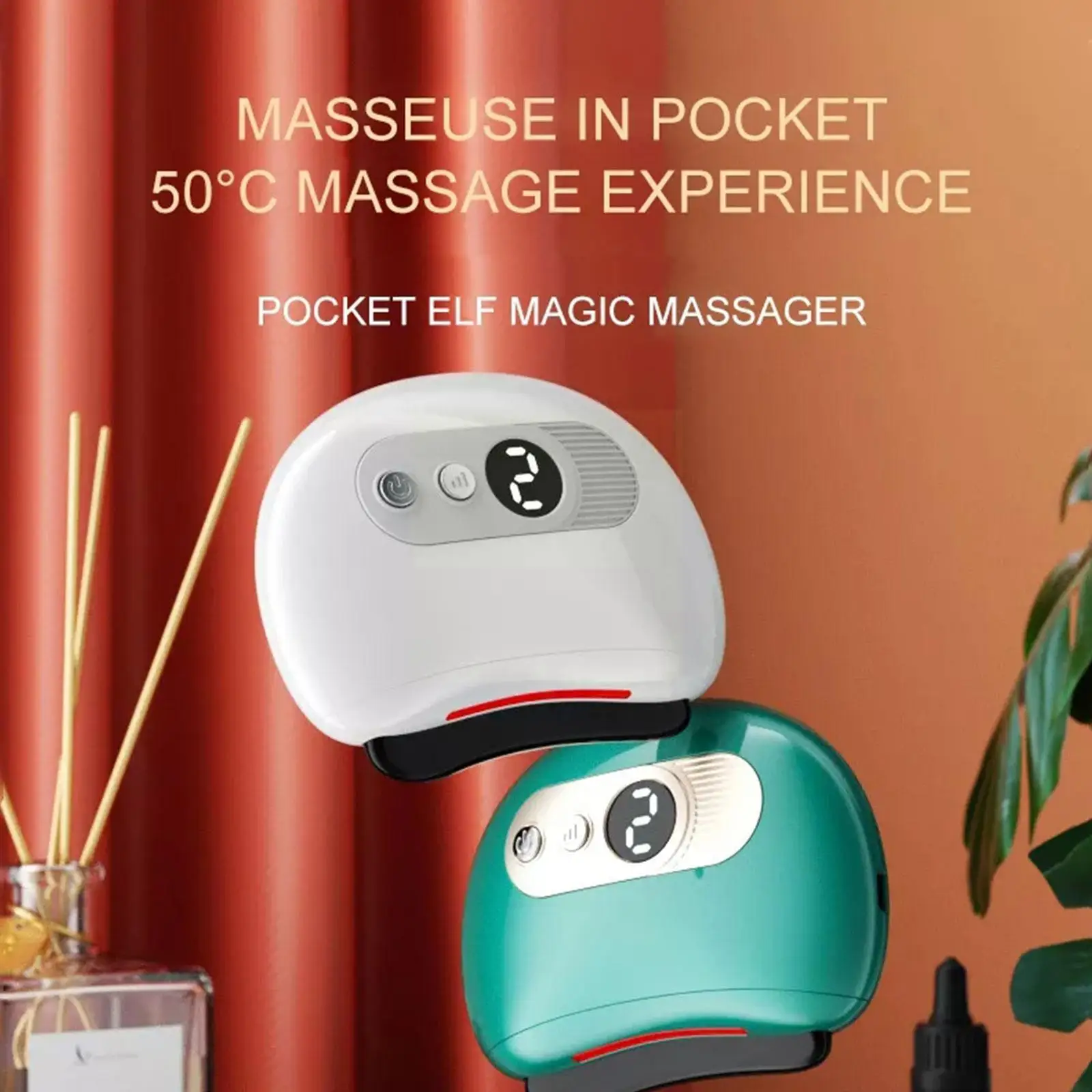 

Electric Massager Hot Stone Heating Vibration Scraping Neck Wrinkle Burning Fat Massage Skin Face Lifting Tool Removal R8k1