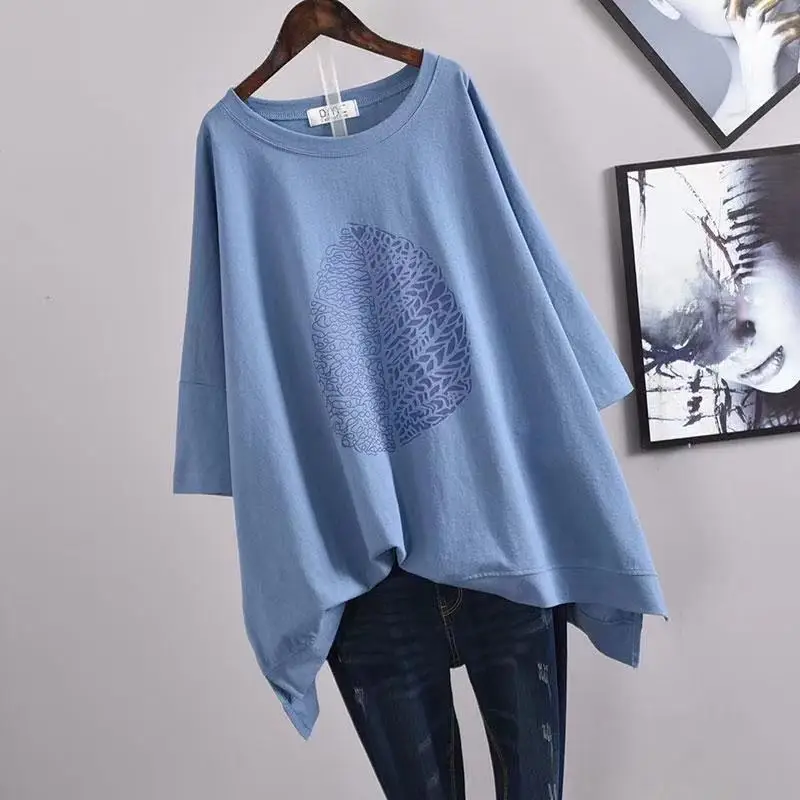 Plus Size Women Clothing Loose Elastic Comfort T Shirt Lady Summer Big Large Add Size Comfort Tops Casual Oversize Female Shorts