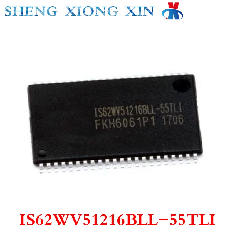 5 шт/лот Новый 100% IS62WV51216BLL-55TLI TSSOP-44 Статическая память с произвольным доступом IS62WV51216 Интегральная схема