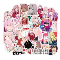 103050pcs anime franxx cute graffiti children gift diary guitar luggage bicycle water cup decorative sticker wholesale