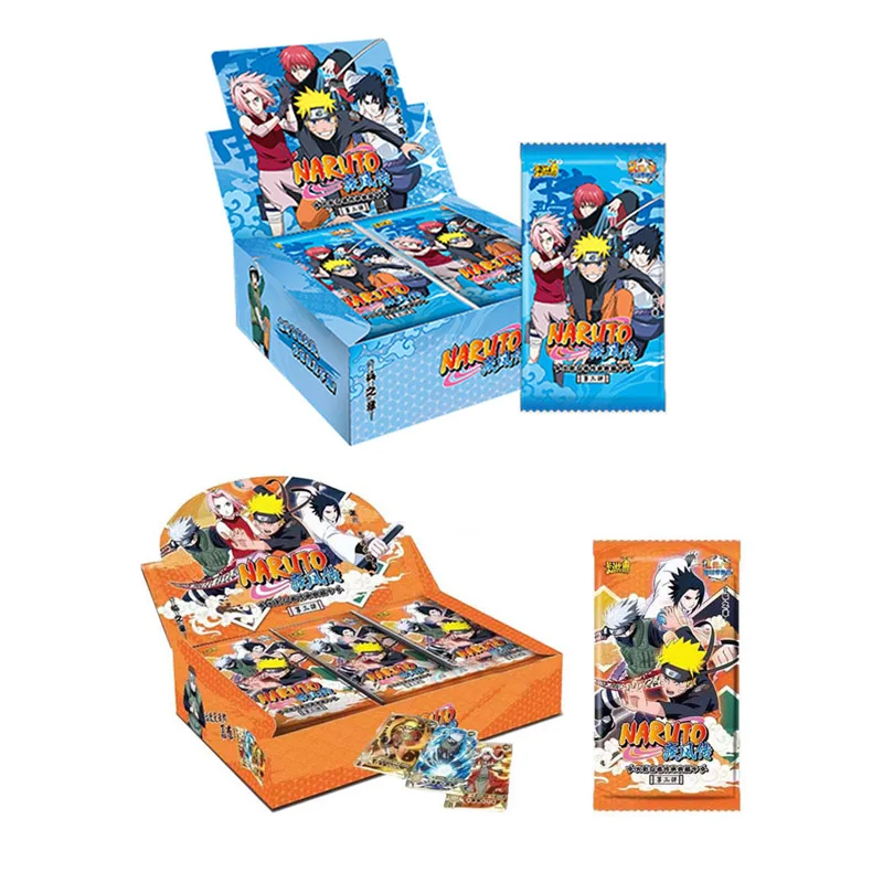

Оптовая продажа, коллекционные бумажные карты KAYOU Naruto, карты для игр, коллекция периферийных персонажей аниме, детский подарок, игральные карты, игрушки