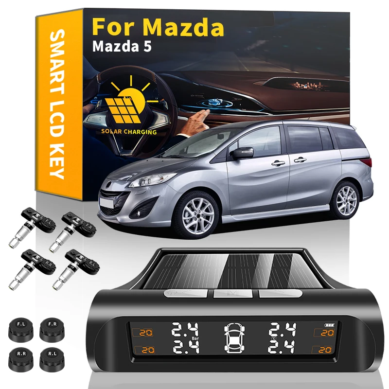 

Автомобильные аксессуары, внешние датчики TPMS, цифровой ЖК-дисплей для Mazda 5 CW CR19 2005-2010