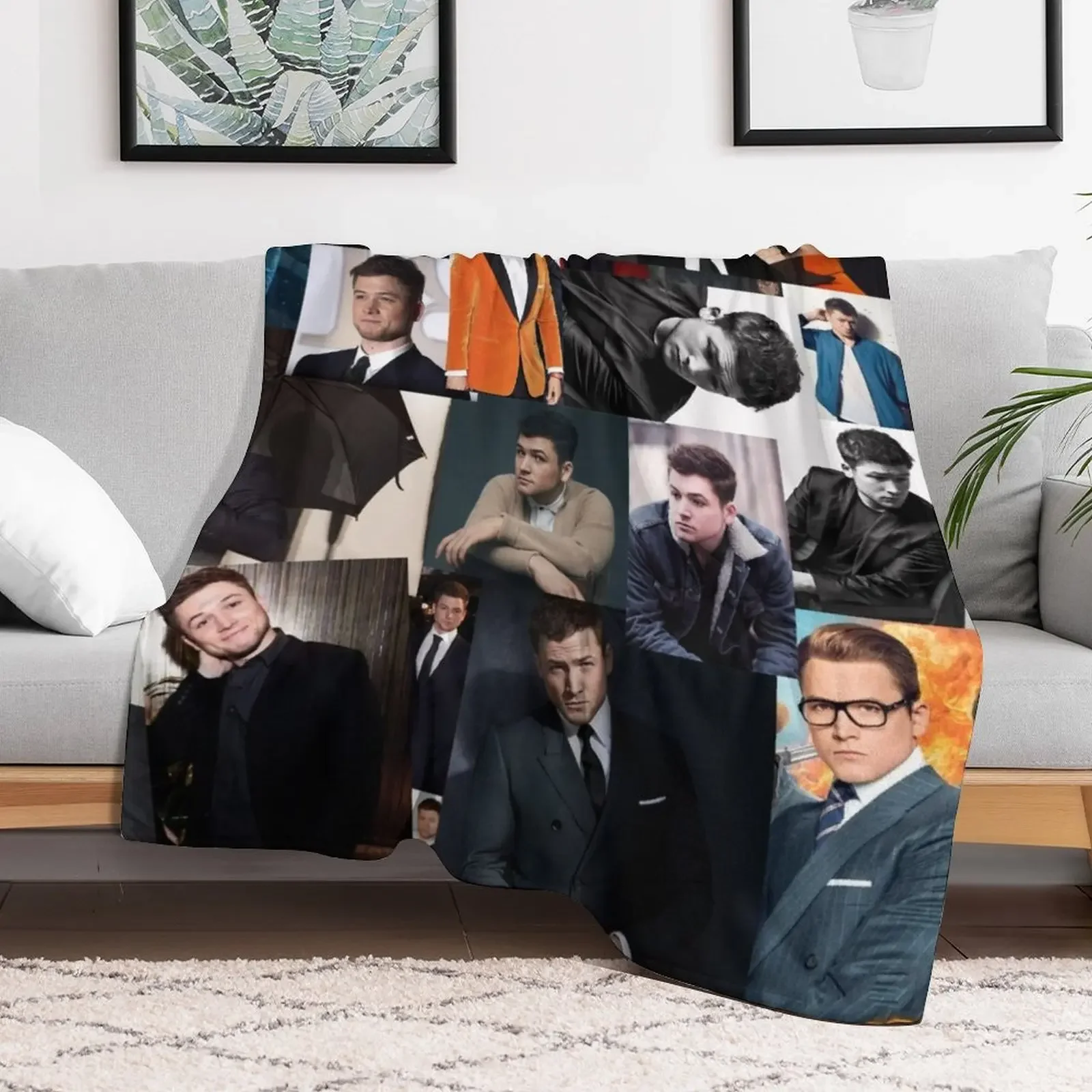 Пушистое одеяло Taron Egerton