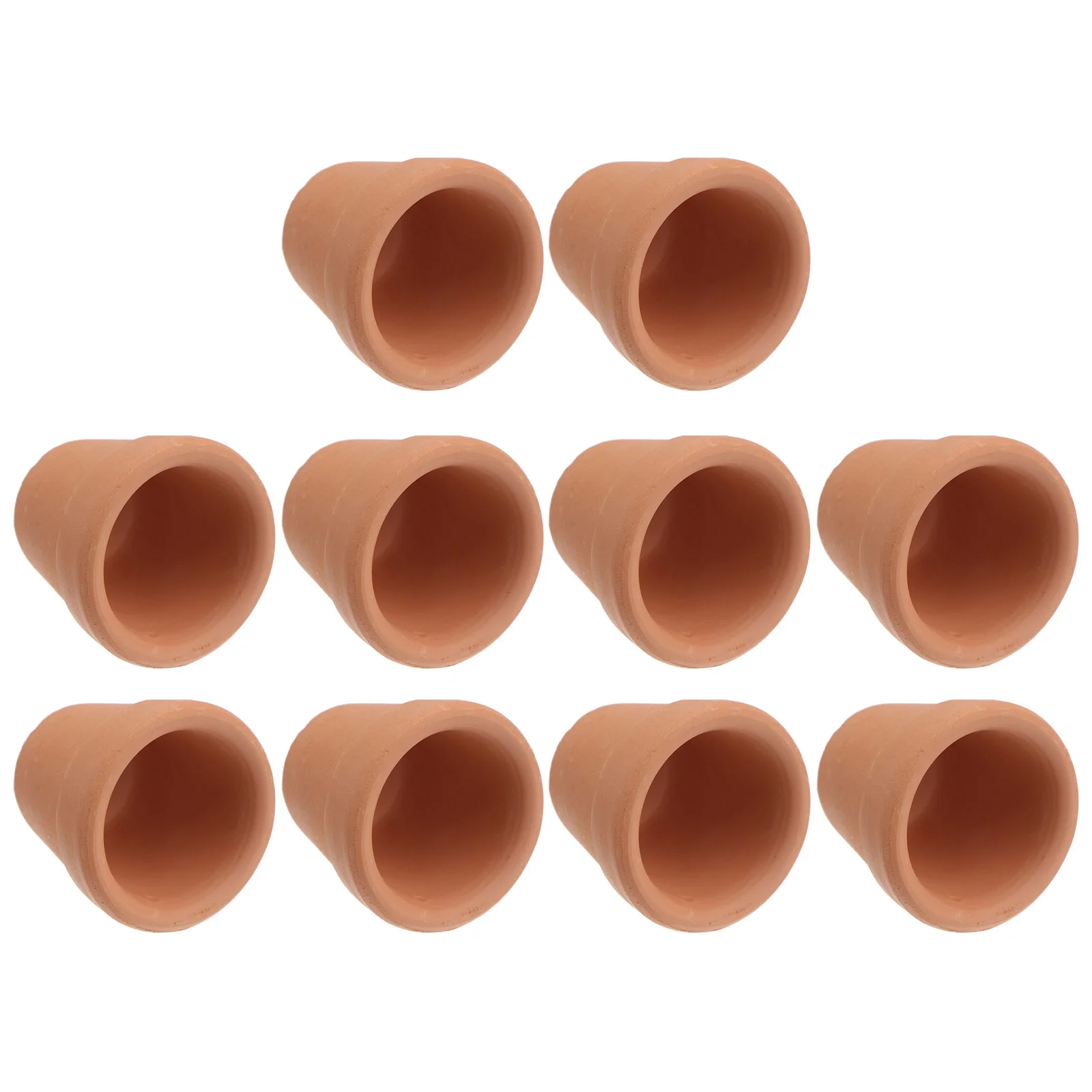 

10Pcs 3x3cm Small Mini Terracotta Pot Clay Ceramic Pottery Planter Flower Pots Succulent Nursery Pots Great for Plants