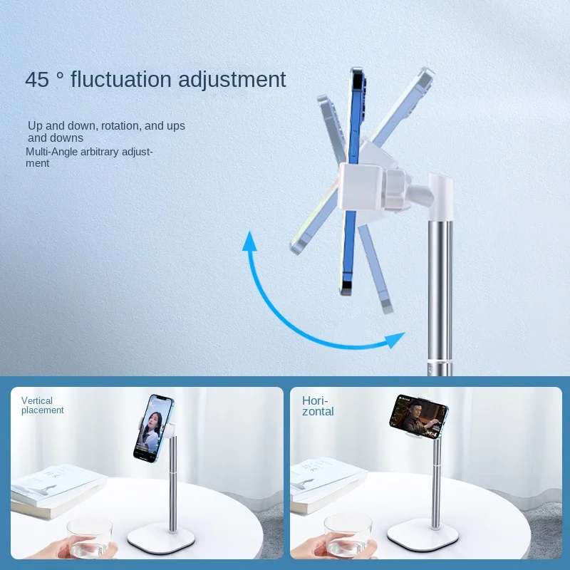 Mobile Phone Holder Desktop Telescopic Lifting Mobile Phone Support Stand Live Streaming Watch TV Lazy Cell Phone Bracket