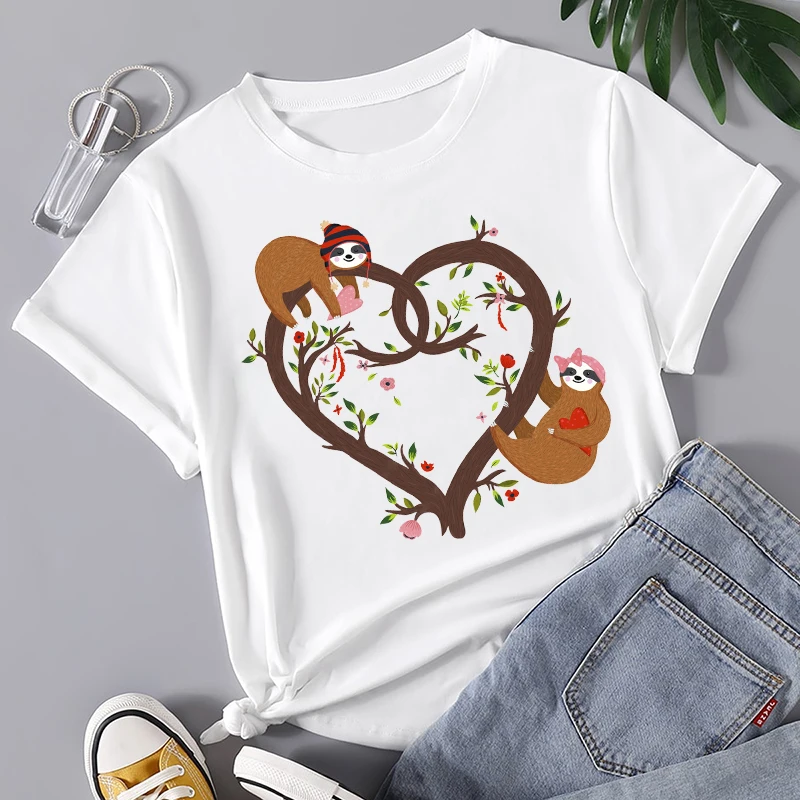 

Women T-shirts Creative Design Trendy Pattern Short Sleeve Watercolor Print Graphic Tshirt Top Cartoon Lady Harajuku Female Tee
