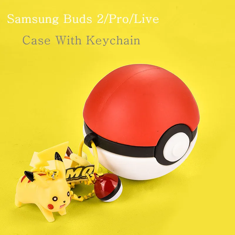 

Силиконовый чехол для наушников Samsung Buds 2/Pro/Live, с покемоном и Пикачу