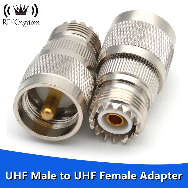 Прямой адаптер UHF Female к UHF Male SO239 PL259 коаксиальный радиочастотный соединитель