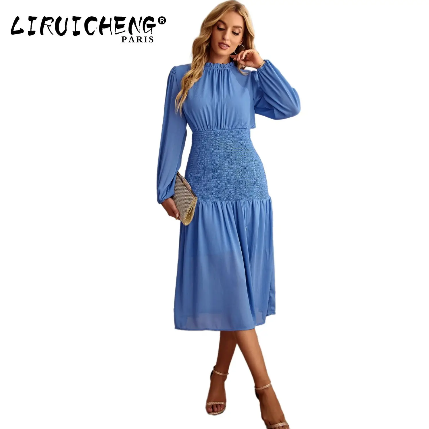 

2023 Women's Wear Fashion Sexy Comfortable Birthday Party Celebration Clothing Solid Sexy Spring Summer Split Casual Dress