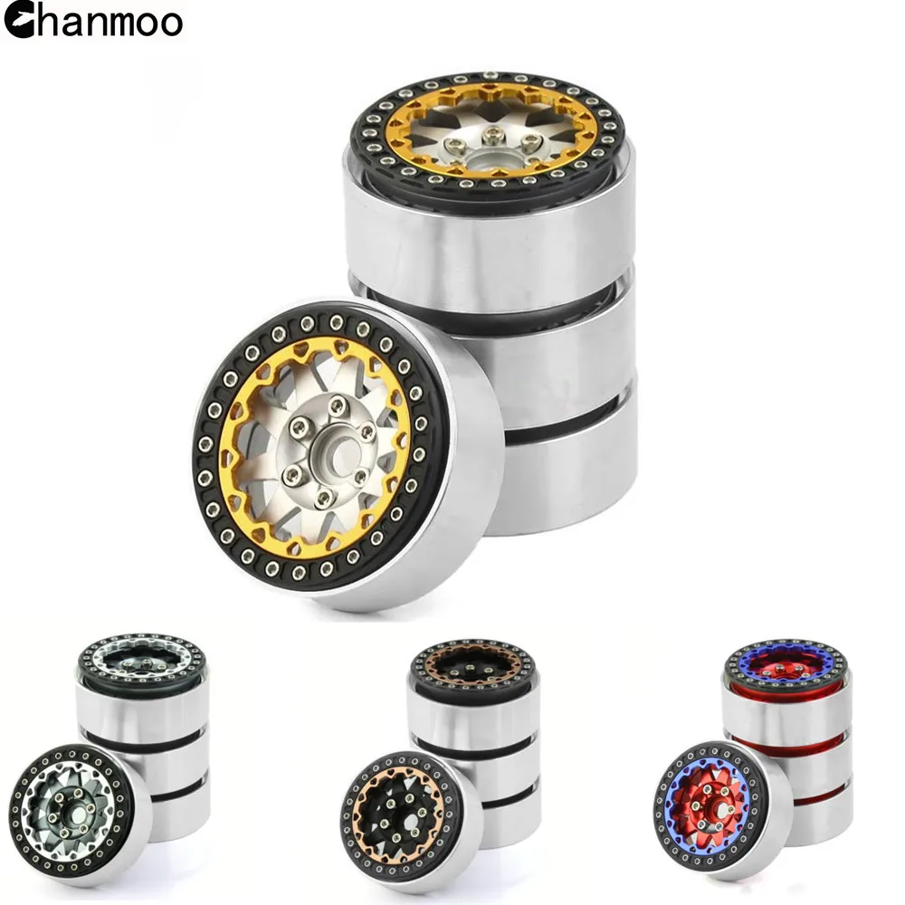 

Chanmoo 1.9 Alloy Beadlock Wheel Rims Hub for 1/10 RC Crawler Car Axial SCX10 90046 AXI03007 Redcat Gen8 TRX4 VS4-10