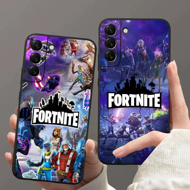 Купи Fortnites Cartoon Game Phone Case for Samsung Galaxy S22 S21 Ultra S20 FE S9 Plus S10 5G lite 2020 Silicone Funda Cover за 120 рублей в магазине AliExpress