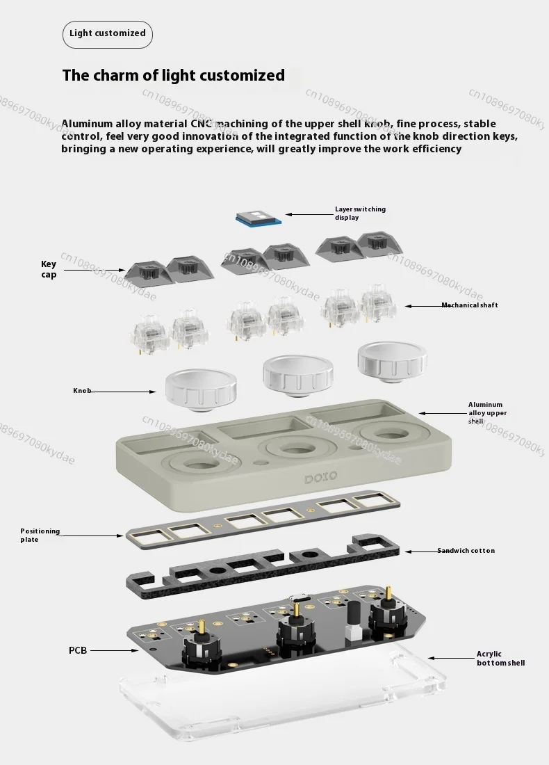 Kb3x-03 алюминиевый сплав 3 ручки PS/PR индивидуальная программируемая механическая