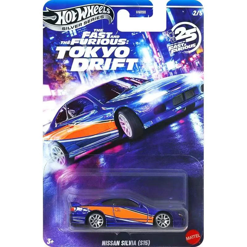 Фото Новая литая под давлением модель автомобиля из сплава Hot Wheels Silver Series HNR88 Fast & Furious Plymouth, коллекция автомобилей №3