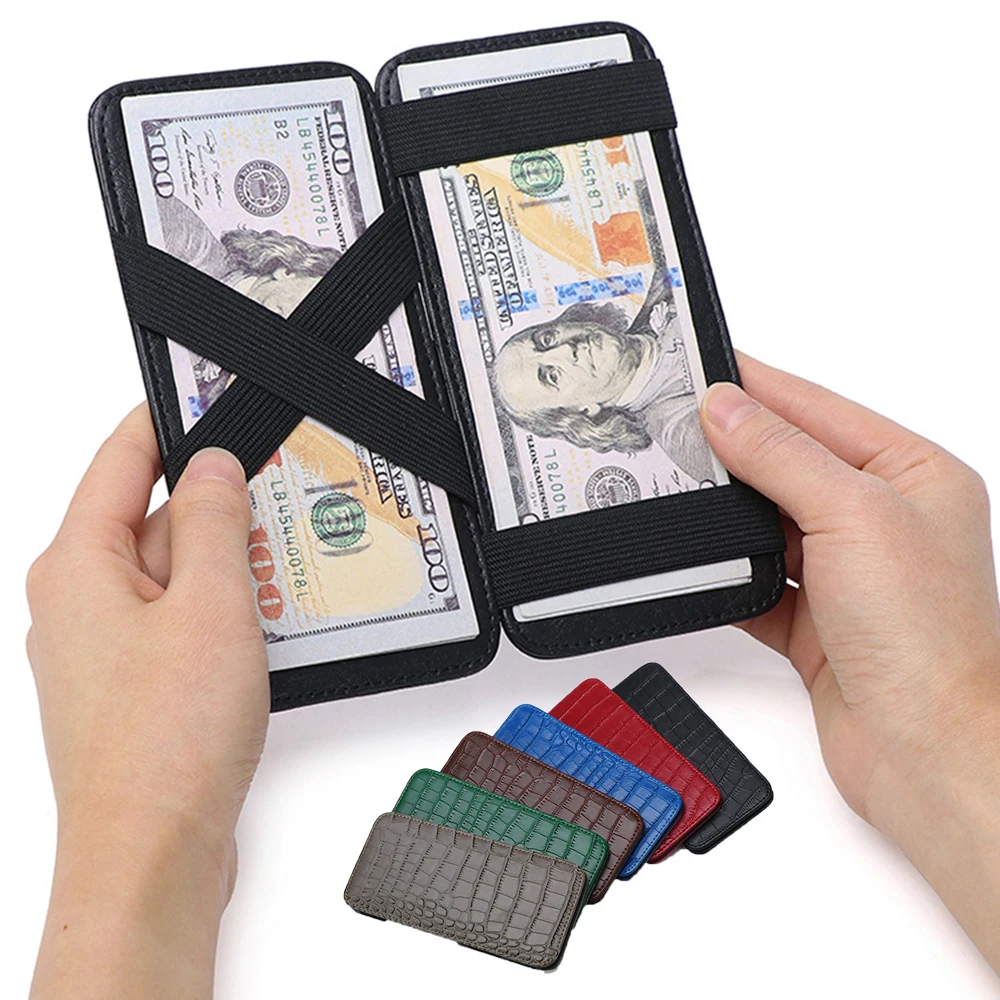 

Crocodile Holder Temperament Wallet Portable Korean Large Card Men's Passport Long Style Capacity Pattern Trendy Wallet Cover