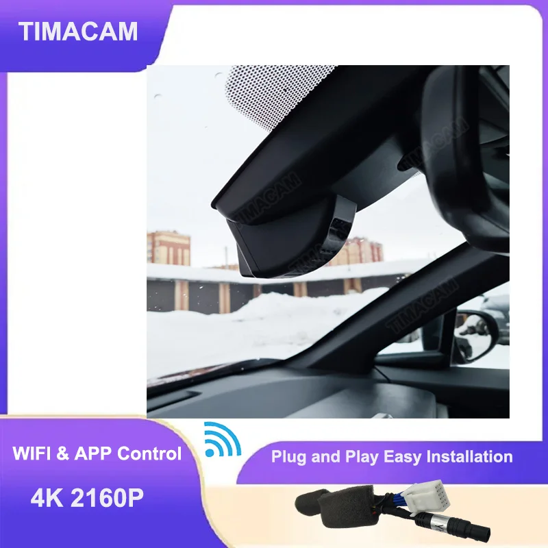 Фото 4K 2160P Wi-Fi передний и задний видеорегистратор для Toyota Rav4 LE XLE XA50 Wildlander Camry Highlander CHR Sienna Corolla IZOA Alphard DVR №1