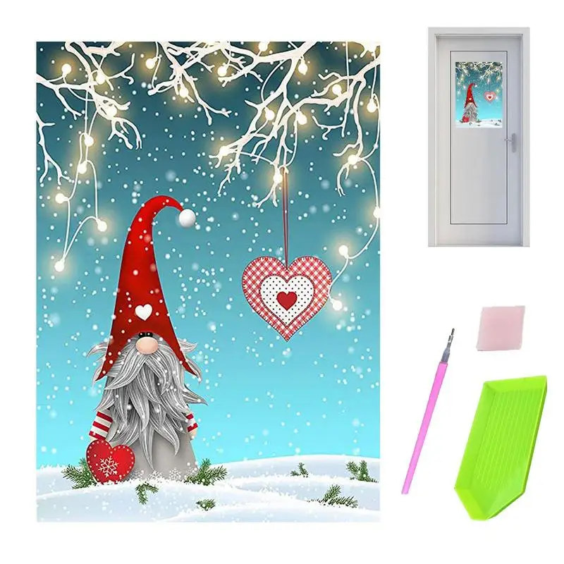 

5D Diamond Art Christmas Gnomes Christmas Diamond Picture Set For Adults DIY Diamond Crafts Painting Tool Christmas Gifts For