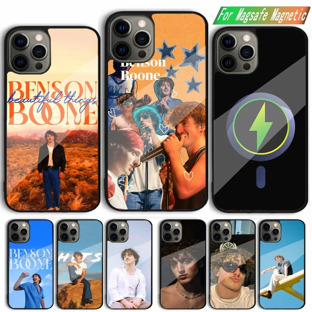 B-Benson Singer B-Boone Phone Case For iPhone 16 15 14 13 12 11 Plus Pro Max Mini Magsafe Magnetic Wireless Charging