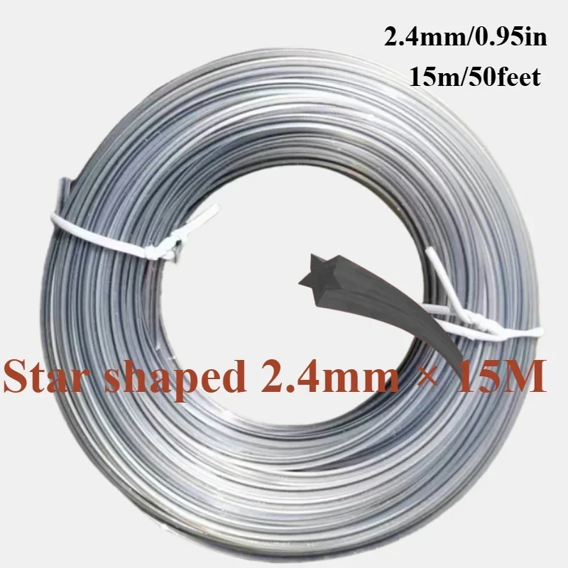 

Нейлоновая леска для триммера GOTP LIANG SEN 15м 2/2.4/2.7/3.0/3.3 мм